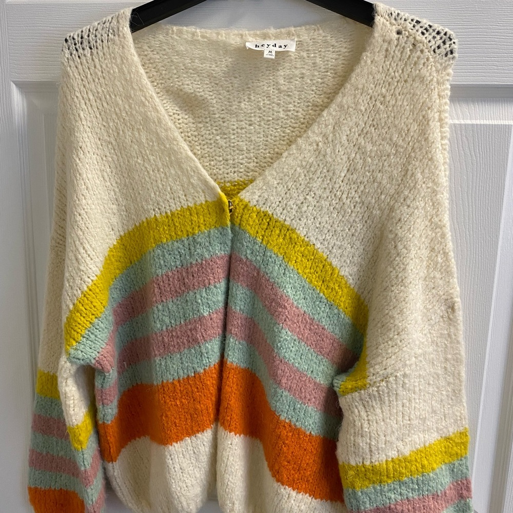 Women's Multicolor Striped Sweater